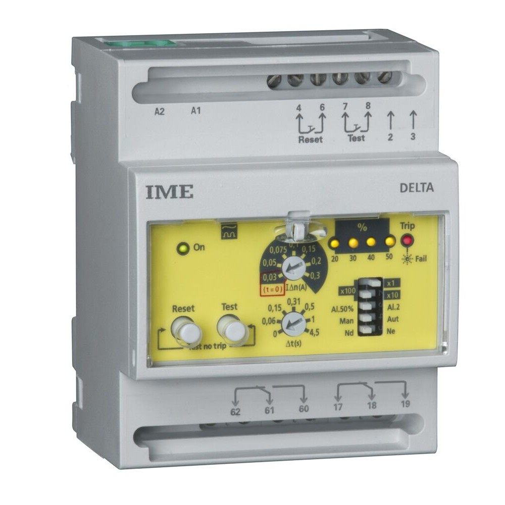 Ime Delta D4 S Rd1b Four Module Earth Leakage Relay Alarm Pre Alarm Or Alarm Function With 2 Spdt Contact Rayleigh Instruments