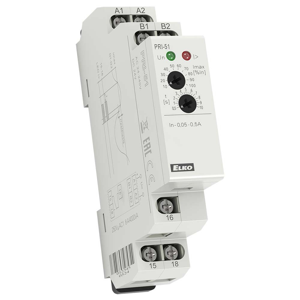 Elko PRI51 Single Phase Current Monitoring Relay Rayleigh Instruments