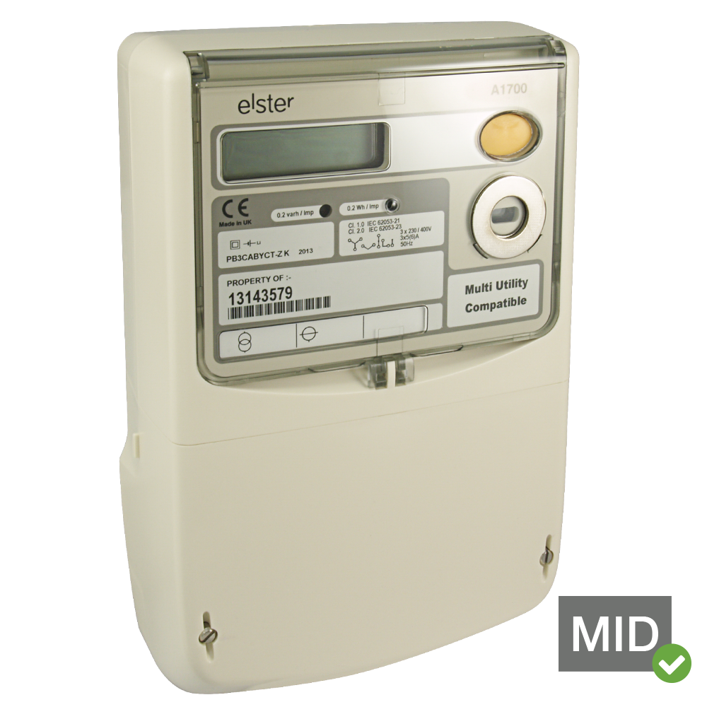 Elster A1700 Mid Certified Class 1 Accuracy Three Phase Network Programmable Polyphase Meter Rayleigh Instruments