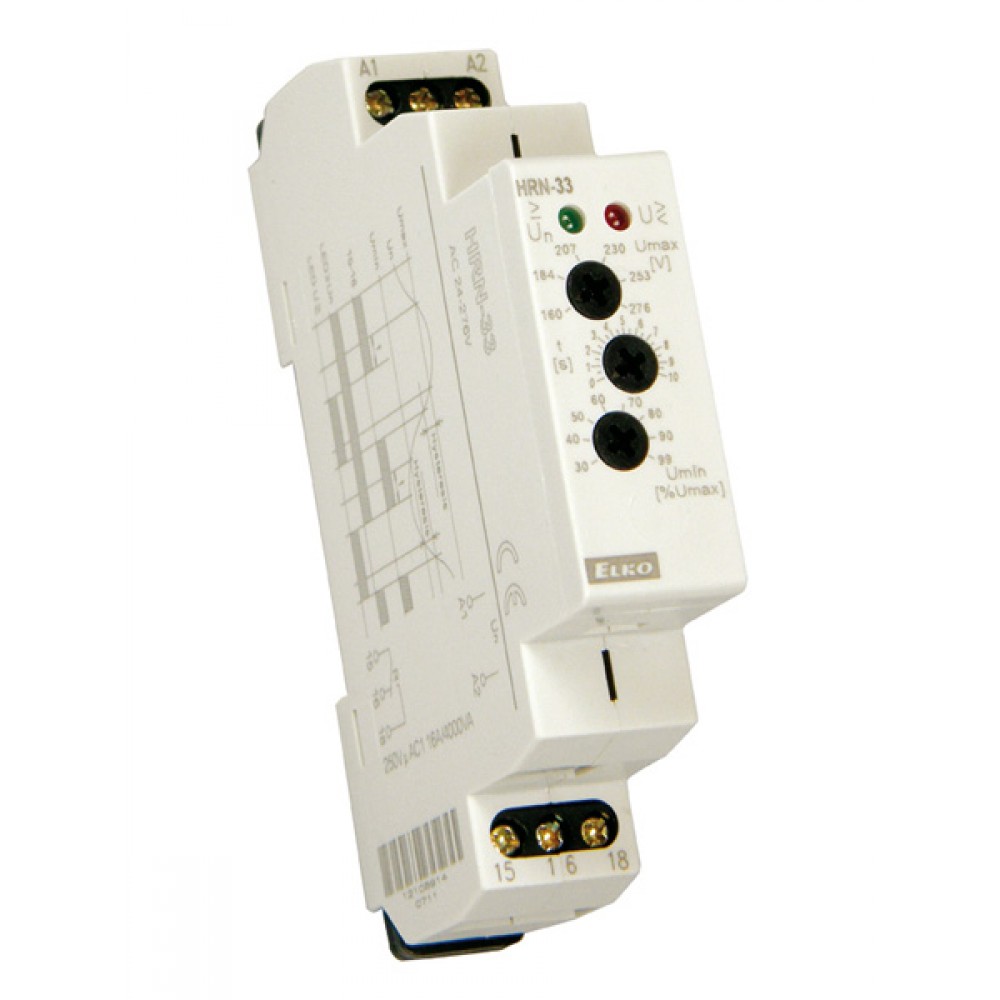 Elko HRN33 Single Phase Network Voltage Monitoring Relays Rayleigh Instruments