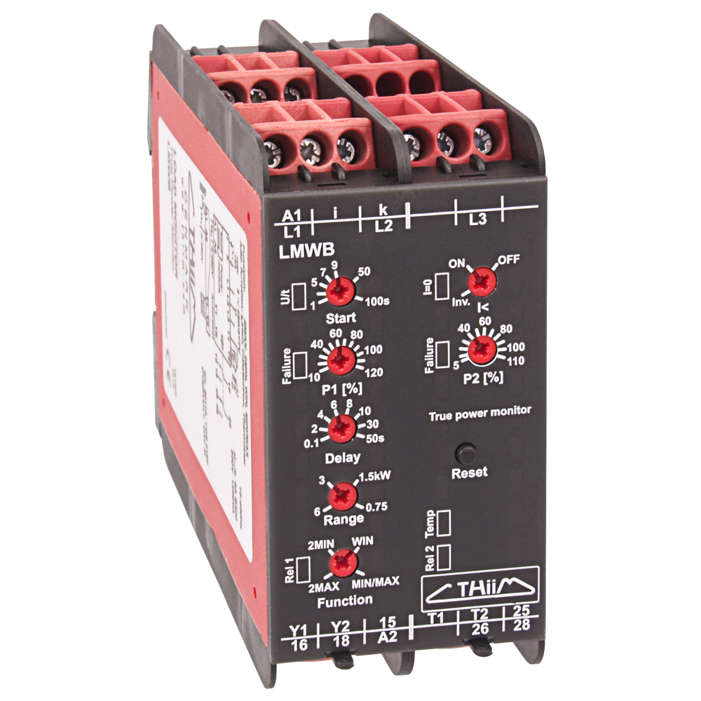 Thiim LMWB Load Monitoring Relay - Real Power Watt - 45 mm. 2 C/O |  Rayleigh Instruments