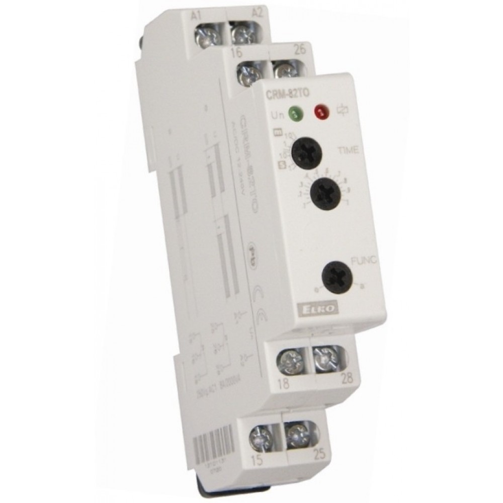 Elko CRM82TO Single Function Time Relay 2x changeover/SPDT (AgNi