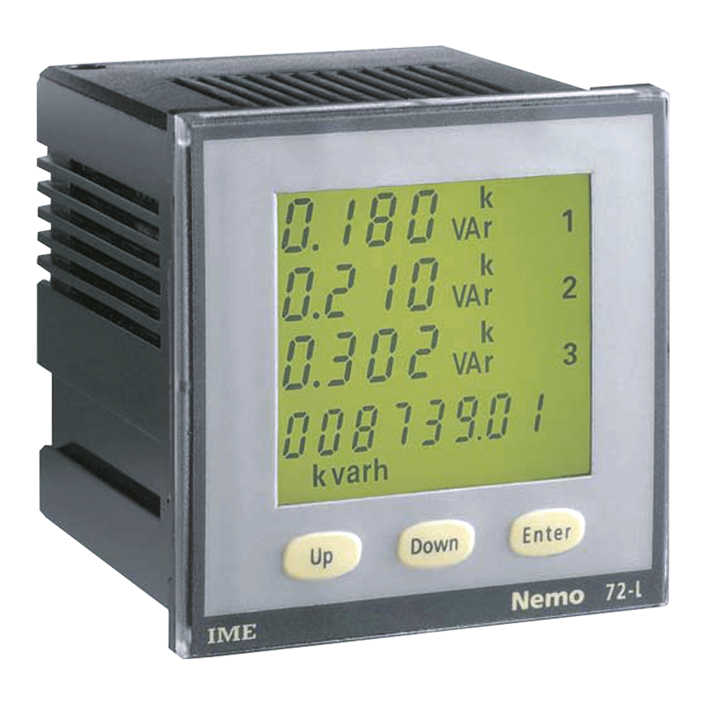 IME Nemo 72L Panel Mounted Multifunction Meter Single and Three Phase