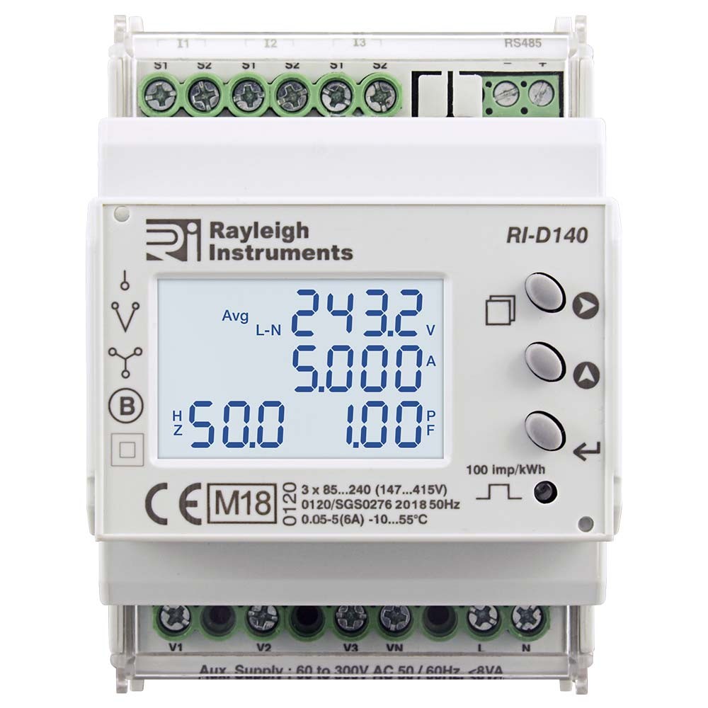 Rayleigh Instruments RID140 Multifunction Energy Meters MID