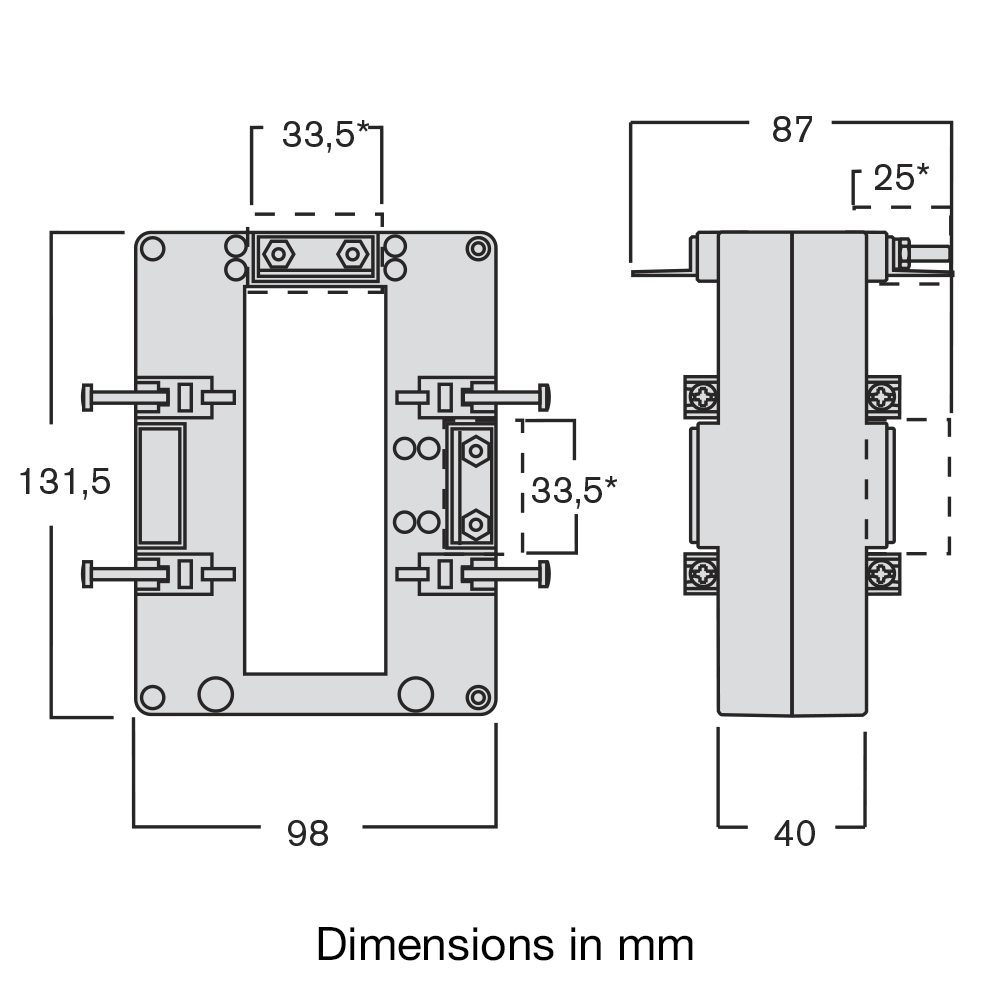 IME TASP TAS105 Solid Core Single Phase Measuring Current Transformer