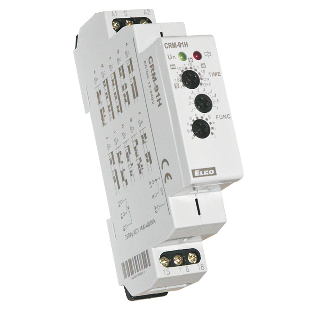 Elko CRM91H/UNI Multifunction Time Relay 10 functions, time 0,1s10