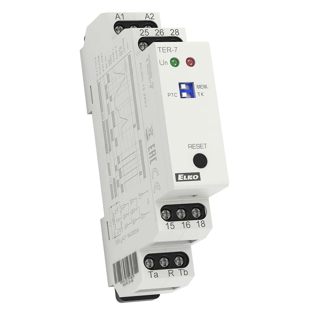 Elko TER-7 Thermostat monitoring temperature of motor winding, function ...