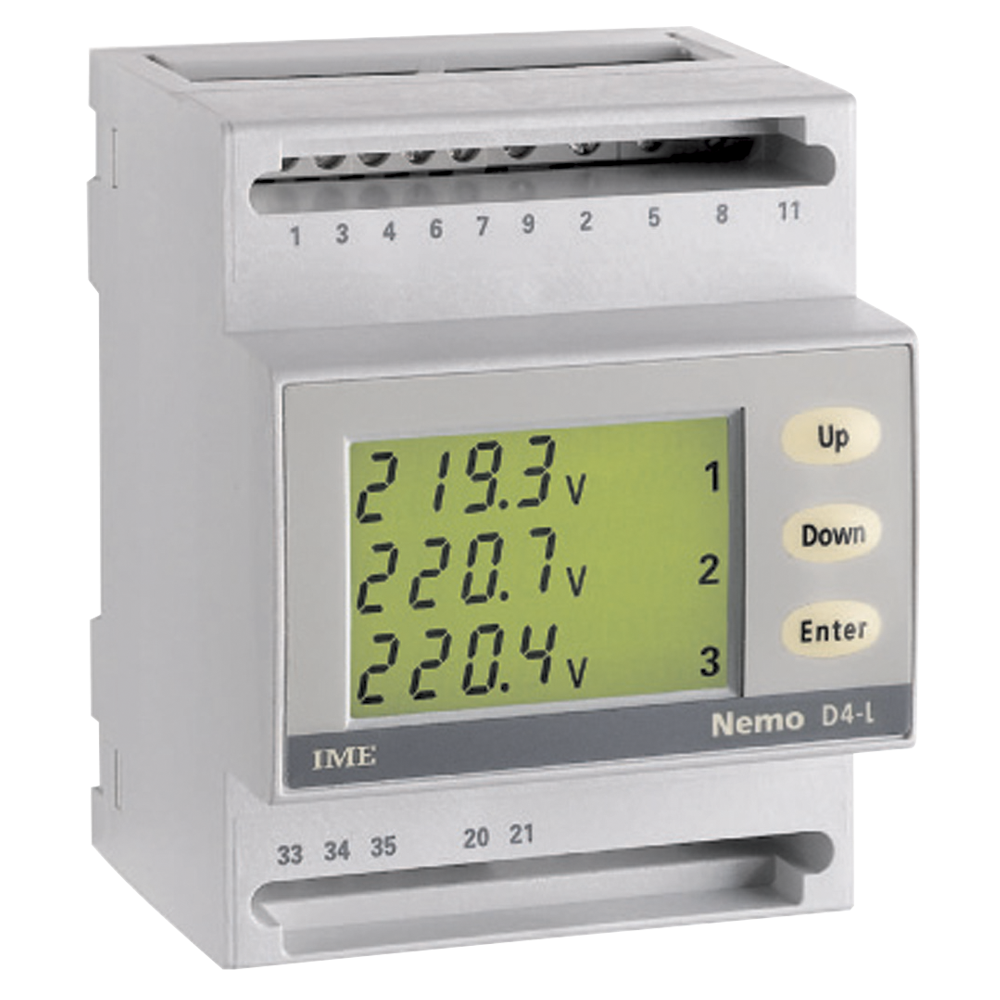 IME Nemo D4L Din Rail Multifunction Network Monitor For Low Voltage