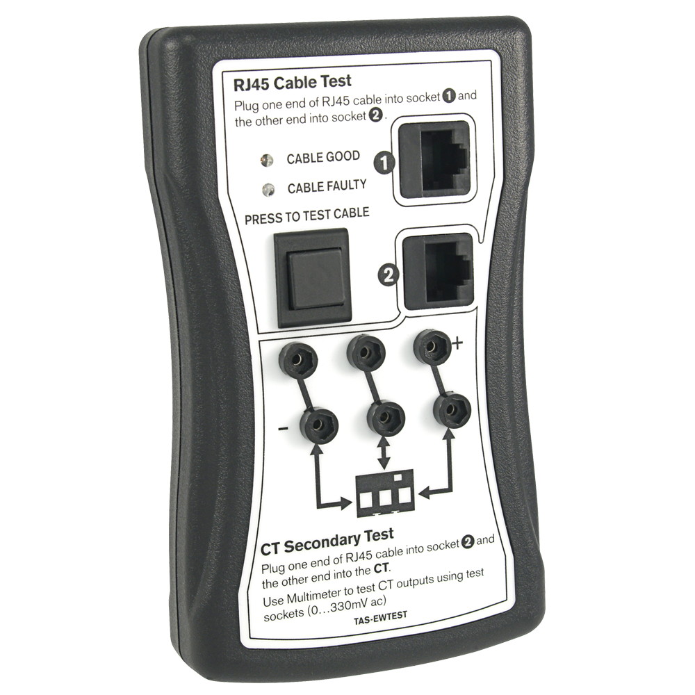 TASEWTEST CT Output and RJ45 Lead Tester easywire® Rayleigh Instruments