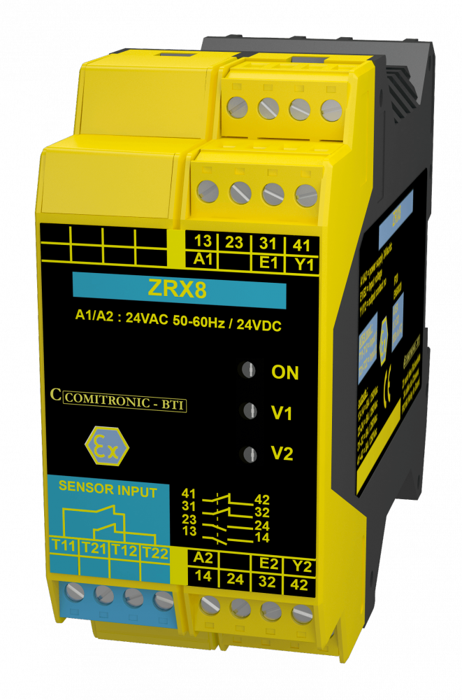 Comitronic-BTI ZRX8 Dual Channel Zener barrier in ATEX Zone
