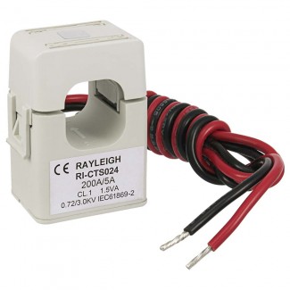 Rayleigh Instruments RI-CTS024 Single Phase Clip-on Mini Split Core Current Transformer - 24mm Aperture