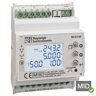 Rayleigh Instruments RI-D140 Multifunction Energy Meters - MID Certified