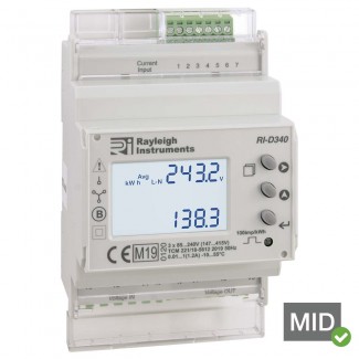 Rayleigh Instruments RI-D340 easywire Multifunction Meter - MID Certified