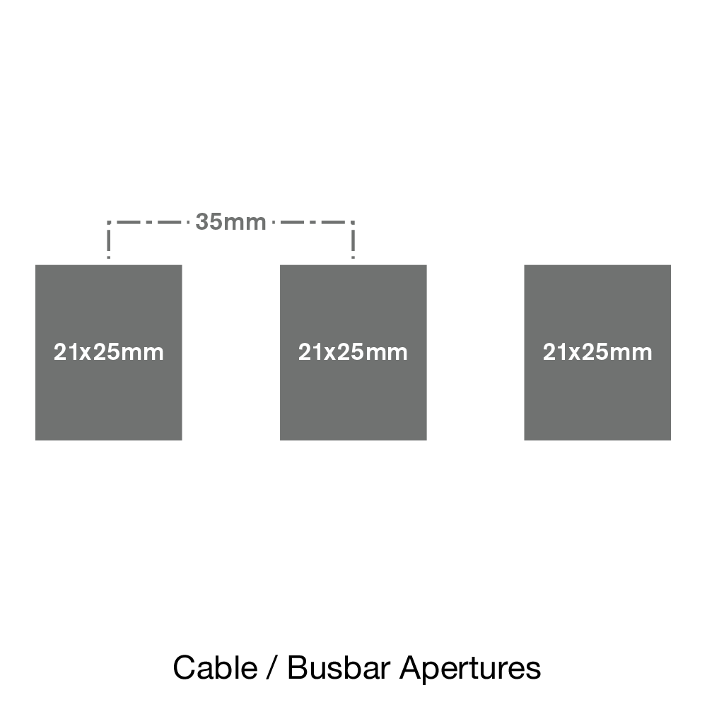 RI-CT242-EW Cable / Busbar Apertures