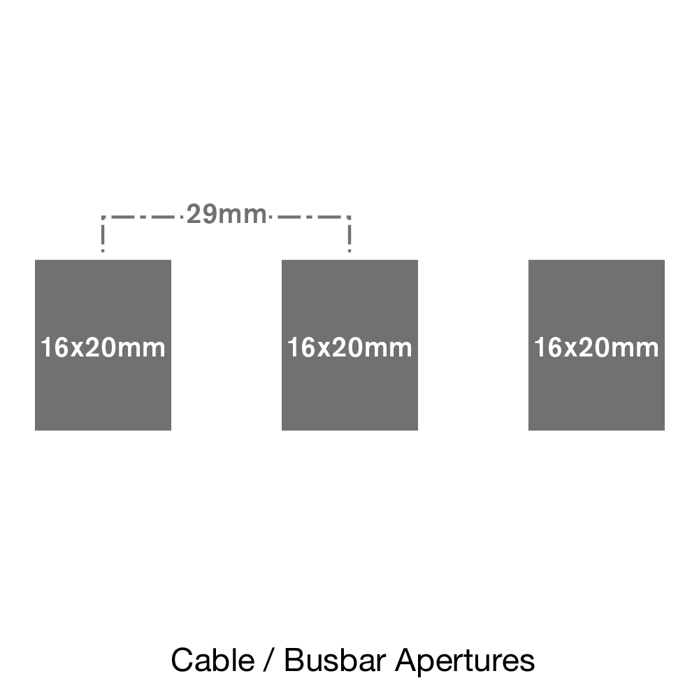 RI-CT249-EW Cable / Busbar Apertures