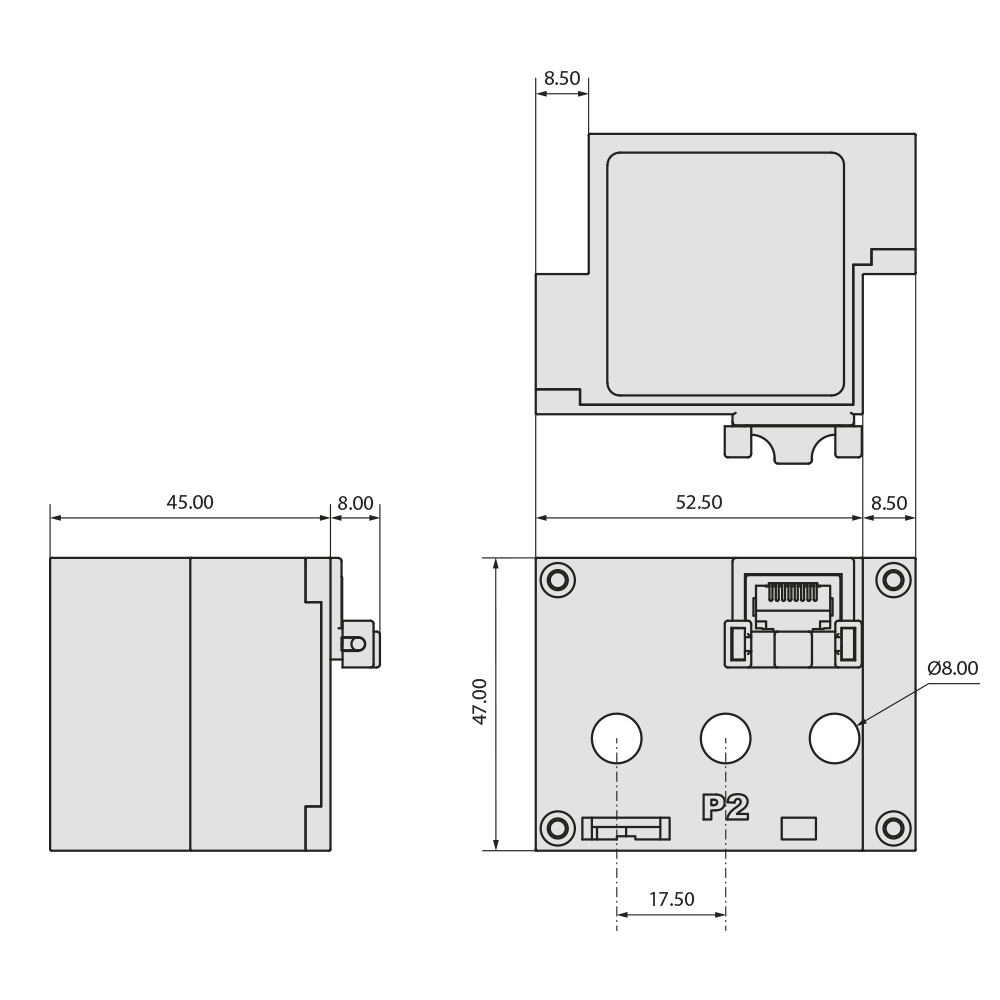easywire RI-CT230-EW Dimensions