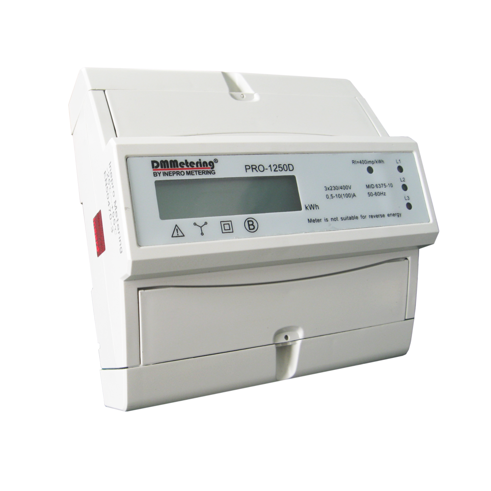 Inepro PRO-1250D MOB 100A Three Phase Network Four Wire MID Certified Energy Meter