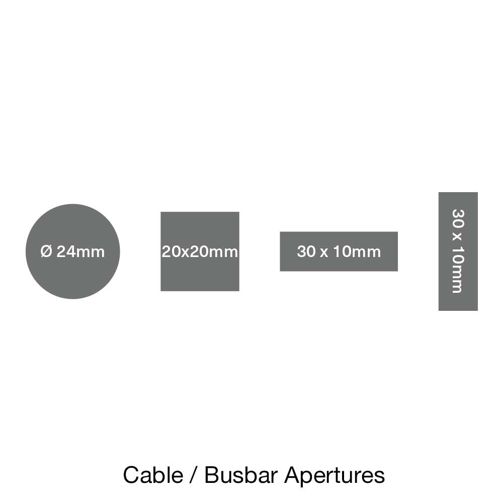 RI-CT-060-EW CT Busbar and Cable apertures