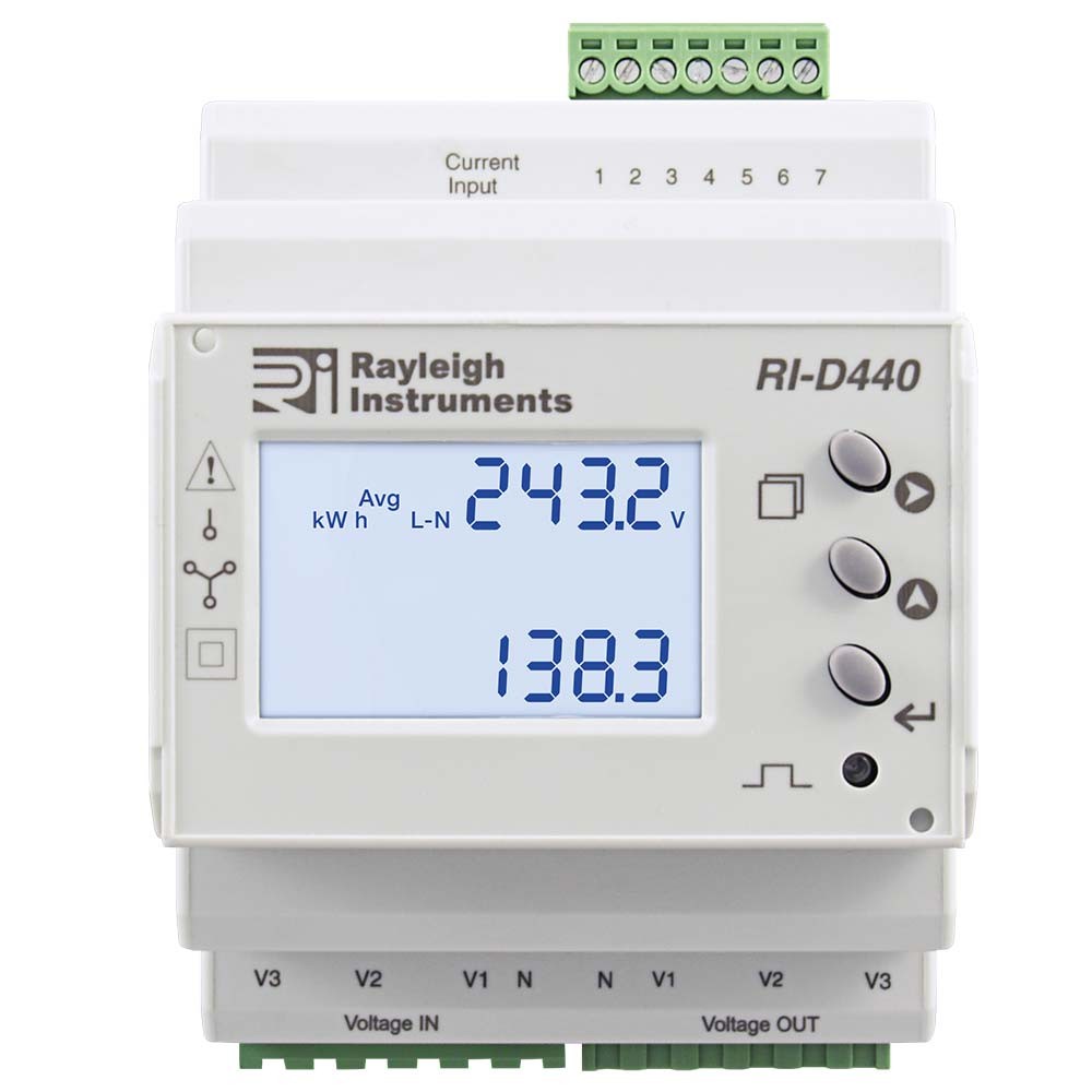 easywire DIN Rail Multifunction Meter RI-D440 to Front