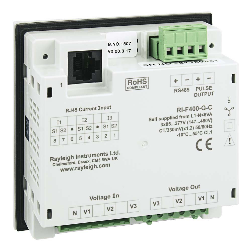 RI-F400 easywire Multifunction Meter Rear