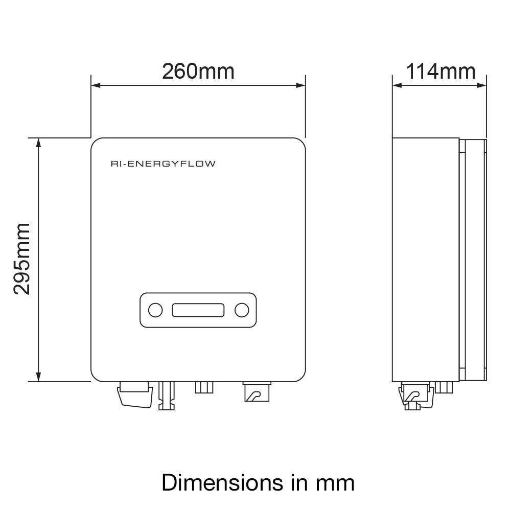RI-Energyflow-Mini Inverter Dimensions