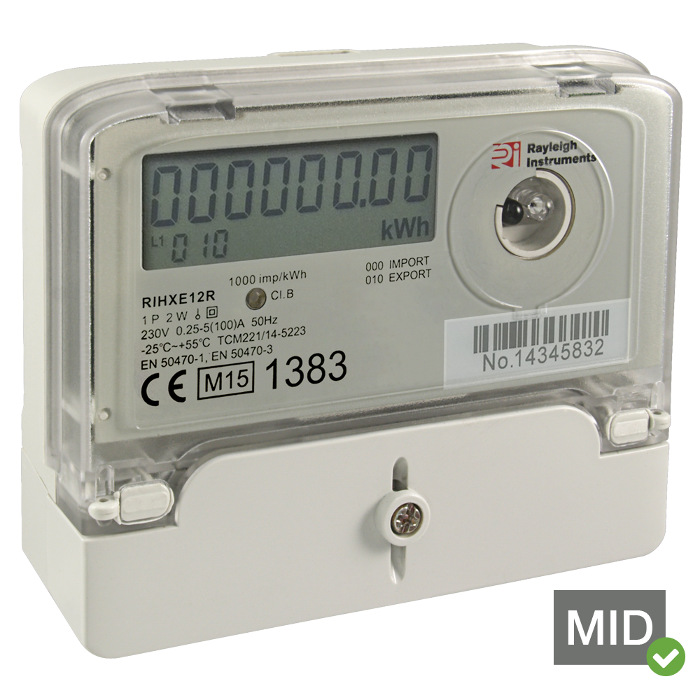 RIHXE12R Solar Generation Meter MID Certified