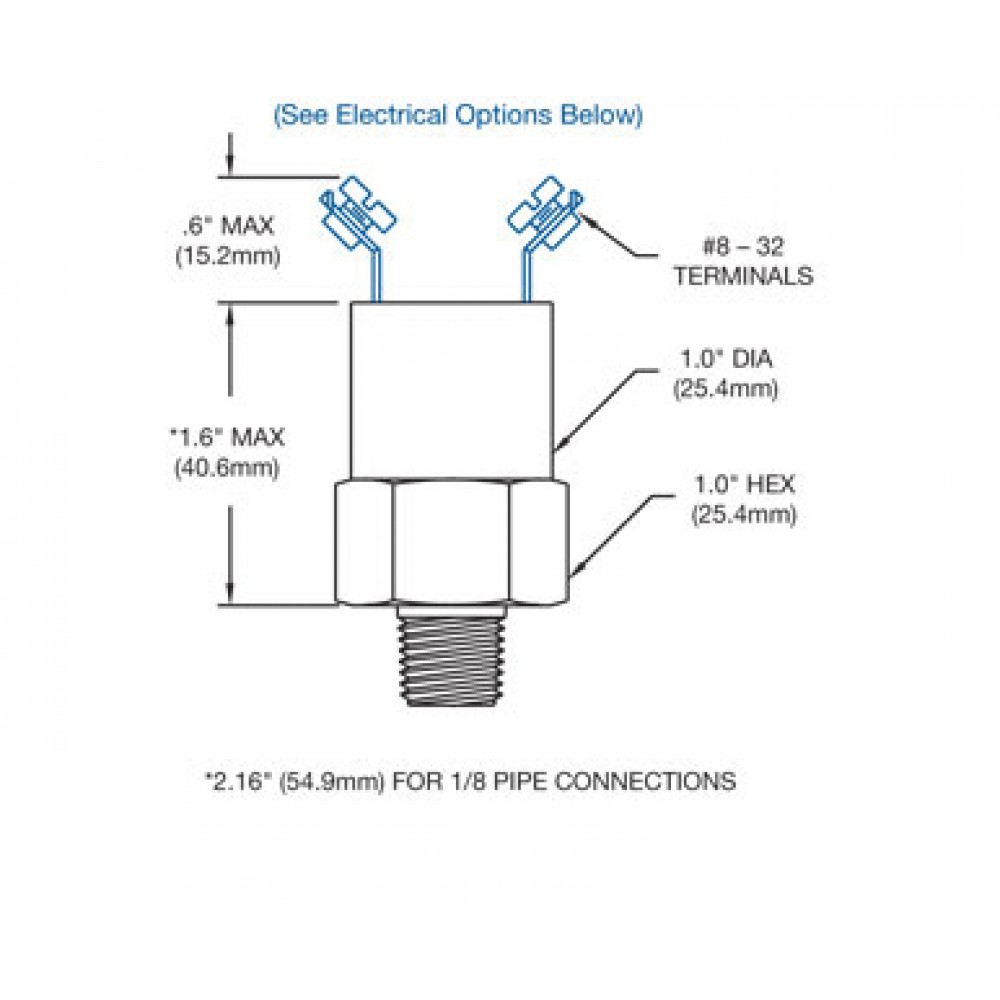 Nason Vacuum Switch Type VM Drawing