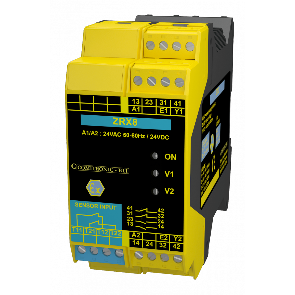 Comitronic-BTI ZRX8 Dual Channel Zener barrier in ATEX Zone 2/22 