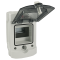 Rayleigh Instruments ECH-4G Surface Wall Mounted Enclosure Plastic Distribution Boxes IP65 Rated 4 Module
