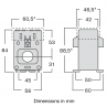 TAIA current transformer dimensions