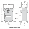 TAIH current transformer dimensions