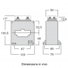 Current transformer TAWA dimensions