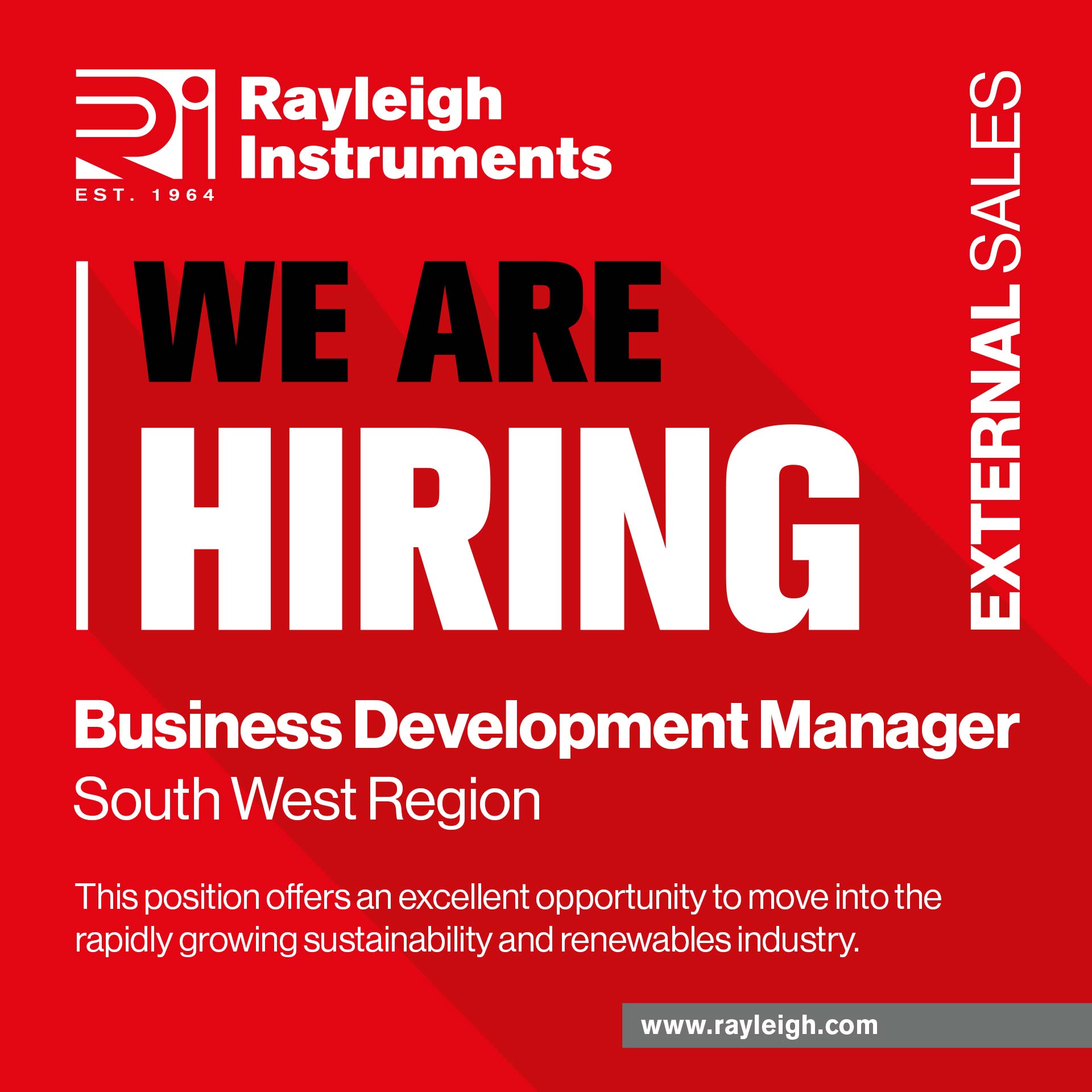 Vacant position - Business Development Manager - South West Region